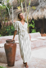 Load image into Gallery viewer, Hobo & Hatch - Estelle Wrap Dress in Island Stripe colour side shot