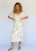Load image into Gallery viewer, Hobo & Hatch - Estelle Wrap Dress in Island Stripe colour front shot