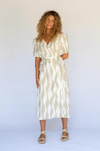 Load image into Gallery viewer, Hobo & Hatch - Estelle Wrap Dress in Island Stripe colour front shot