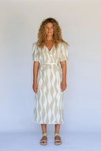 Load image into Gallery viewer, Hobo & Hatch - Estelle Wrap Dress in Island Stripe colour front shot