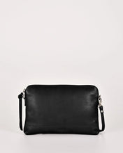 Load image into Gallery viewer, Holly Leather Crossbody Purse 2 in 1 - Black colour front shot