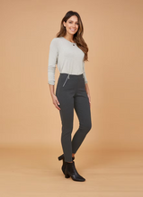 Load image into Gallery viewer, Holmes and Fallon Pant - 2 Vertical Zips - Grey colour side shot