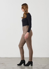 Load image into Gallery viewer, Holmes and Fallon Pant 2 Vertical Zips - Latte colour side shot