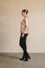 Load image into Gallery viewer, Holmes and Fallon Jumper Coated Metallic Knit side shot
