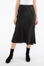Load image into Gallery viewer, Jump - Bias Satin Midi-Length Skirt