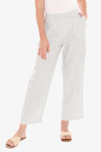 Load image into Gallery viewer, Jump - Core Stripe Pant - Basil/ White colour front shot