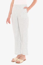 Load image into Gallery viewer, Jump - Core Stripe Pant - Basil/ White colour side shot