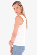 Load image into Gallery viewer, Jump - Core Tank - White colour side shot