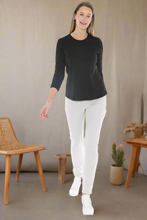 Load image into Gallery viewer, Jump - Crew Neck Long Sleeve Tee - Black colour front shot