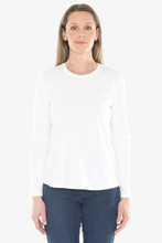 Load image into Gallery viewer, Jump - Crew Neck Long Sleeve Tee - White colour front shot