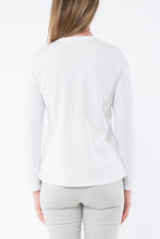 Load image into Gallery viewer, Jump - Crew Neck Tee - White long-sleeved round neck