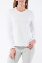 Load image into Gallery viewer, Jump - Crew Neck Tee - White long-sleeved round neck