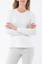 Load image into Gallery viewer, Jump - Crew Neck Tee - White long-sleeved round neck