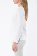 Load image into Gallery viewer, Jump - Crew Neck Tee - White long-sleeved round neck