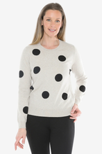 Load image into Gallery viewer, Jump - Diamante Spot Pullover - Stone Marle colour front shot