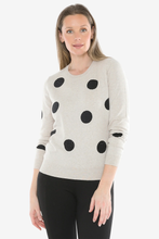 Load image into Gallery viewer, Jump - Diamante Spot Pullover - Stone Marle colour side shot