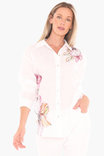 Load image into Gallery viewer, Jump - Floraline Long Sleeve Shirt - White colour front shot