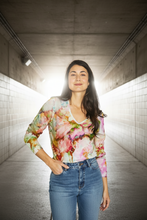 Load image into Gallery viewer, Jump - Flower Bomb Long Sleeve Tee - Multi colour front shot