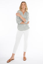 Load image into Gallery viewer, Jump - Mini Check Top in Khaki/ White colour front shot