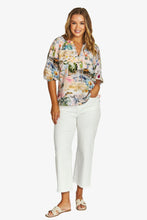 Load image into Gallery viewer, Jump - Poolside Glamour Button Top Multi colored front shot