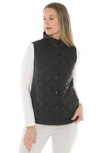 Load image into Gallery viewer, Jump - Reversible Quilted Vest - Black colour front shot