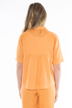 Load image into Gallery viewer, Jump - Short Sleeve Shirt in Mandarin colour back shot