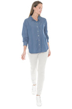 Load image into Gallery viewer, Jump - Soft Lyocell Shirt - Chambray colour front shot
