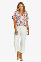 Load image into Gallery viewer, Jump - Sunset Flora Top Multicolored front shot