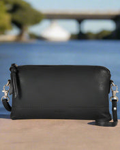Load image into Gallery viewer, Kara - Leather Purse With Strap in Navy colour