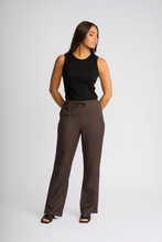 Load image into Gallery viewer, Knewe Label - Birdie Pant - Chocolate colour front shot