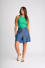 Load image into Gallery viewer, Knewe Label - Burke Short - Indigo Wash colour front shot