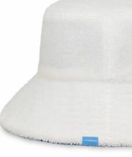Load image into Gallery viewer, Beachie Reversible Bucket Hat in Sage colour by Kooringal reversed color white