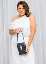 Load image into Gallery viewer, Liv and Milly Harper Handbag - Navy wore by a model