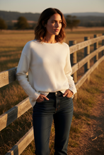 Load image into Gallery viewer, Marco Polo - Essential Spliced Tee - Ivory colour front shot