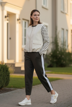 Load image into Gallery viewer, Marco Polo - Side Stripe Ponte Jogger - Khaki colour front shot