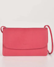 Load image into Gallery viewer, McKenzie Leather Crossbody Wallet in Fuchsia colour