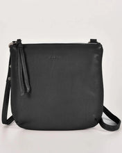 Load image into Gallery viewer, Meadow Soft Leather Pouch Crossbody Bag in Black colour