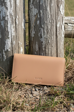 Load image into Gallery viewer, Mimi - Leather Phone Wallet - Camel colour front shot