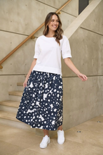 Load image into Gallery viewer, Naturals O&J Boat Neck Cotton Top White colour front shot