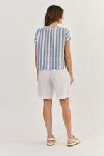 Load image into Gallery viewer, Naturals by O&J Short Sleeve Button Up Shirt Slipstream colour back shot