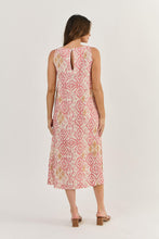 Load image into Gallery viewer, Naturals by O&J - Linen Dress - Ikat colour back shot