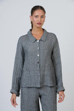 Load image into Gallery viewer, Naturals by O&J Button Front Cinder colour front shot