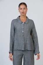 Load image into Gallery viewer, Naturals by O&J Button Front Cinder colour front shot
