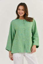 Load image into Gallery viewer, Naturals by O&J Button Up Long Sleeve Shirt Caterpillar colour front shot