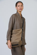 Load image into Gallery viewer, Naturals by O&J Canvas Crossbody Bag Tobacco colour side shot