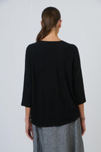 Load image into Gallery viewer, Naturals by O&J Crew Neck Jumper - Black colour back shot