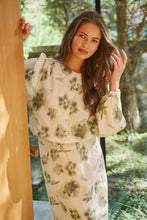 Load image into Gallery viewer, Naturals by O&J Floral Button-Down Blouse Patina Petals colour front shot