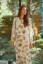 Load image into Gallery viewer, Naturals by O&J Floral Button-Down Blouse Patina Petals colour front shot