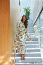 Load image into Gallery viewer, Naturals by O&J Floral Button-Down Blouse Patina Petals colour front shot