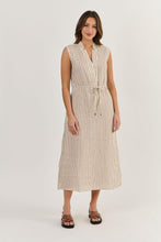 Load image into Gallery viewer, Naturals by O&J Linen Dress Ginger Slice colour front shot